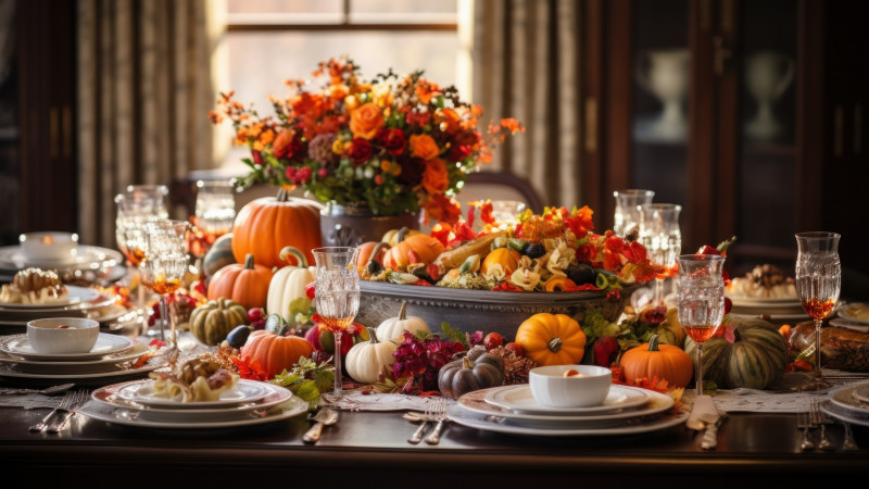 Thanksgiving Table Decoration Image