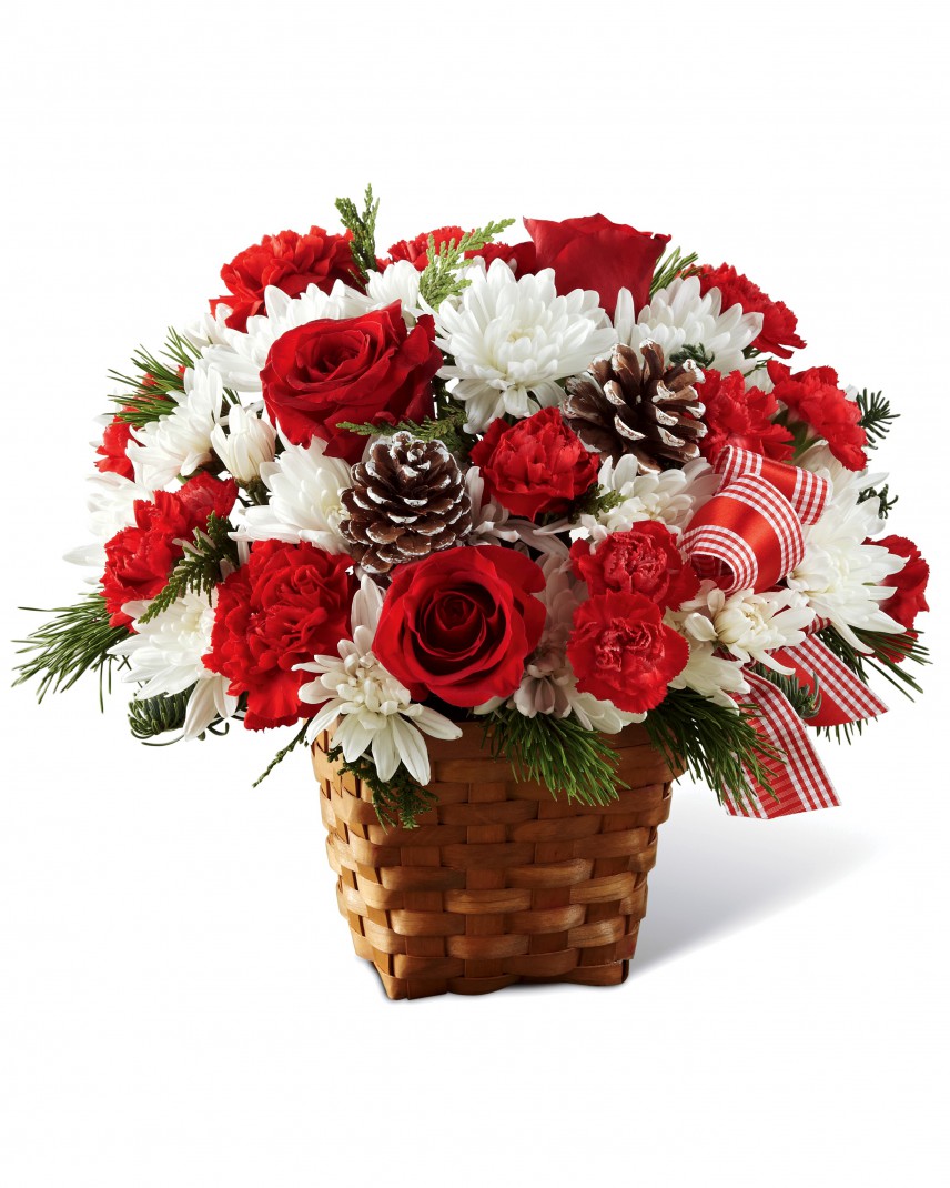 Send The Holiday Happiness Basket Today Flower Delivery