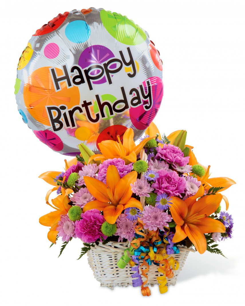 Purchase The Happy Blooms Basket Today Flower Delivery