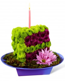 The Festive Wishes Floral Cake Slice