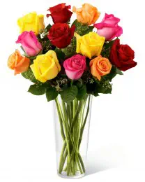 The Bright Spark Rose Bouquet