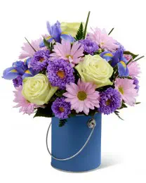 The Color Your Day With Tranquility Bouquet