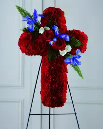 The Faithful Hero Floral Cross