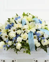 The Tender Treasure Casket Spray