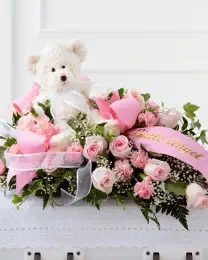 The Touch of Sympathy Casket Spray