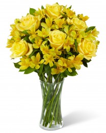 Citrus Burst Bouquet with Vase
